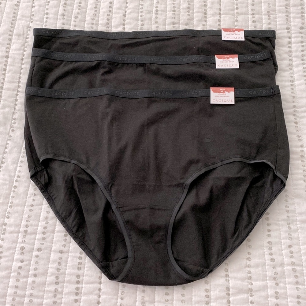 NWT Lane Bryant Cotton High Leg Brief Panty Bundle